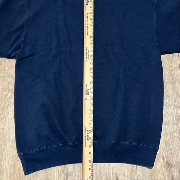 Vintage Made in USA M. J. Soffe Navy Pullover Crewneck Sweater Men’s Size Large - Picture 5 of 6